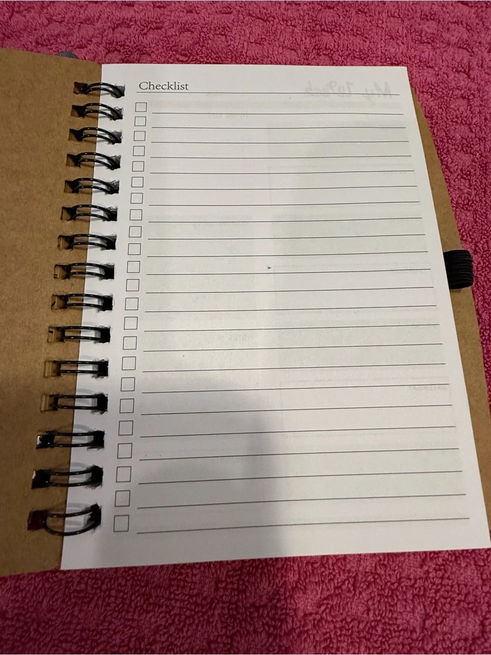 Spiral calendar note task notebook pen set inspiration quote gift